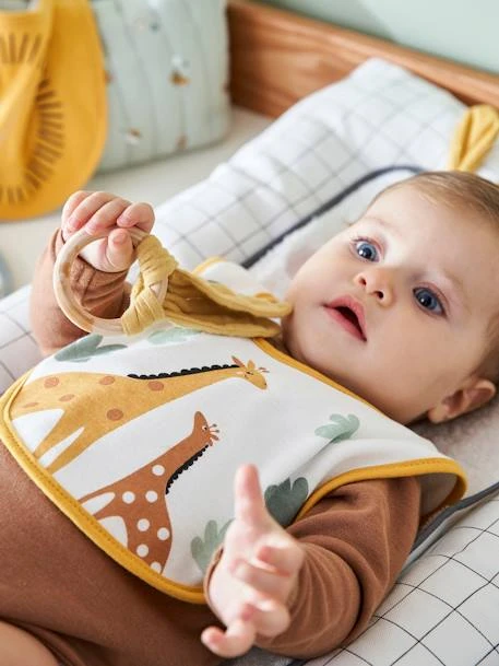 Lot De 7 Bavoirs Naissance En Coton Bio* Vertbaudet Blanc Jungle - Vertbaudet 2 Lot De 7 Bavoirs Naissance En Coton Bio* Vertbaudet Blanc Jungle - Vertbaudet – Image 2