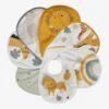 Lot De 7 Bavoirs Naissance En Coton Bio* Vertbaudet Blanc Jungle - Vertbaudet