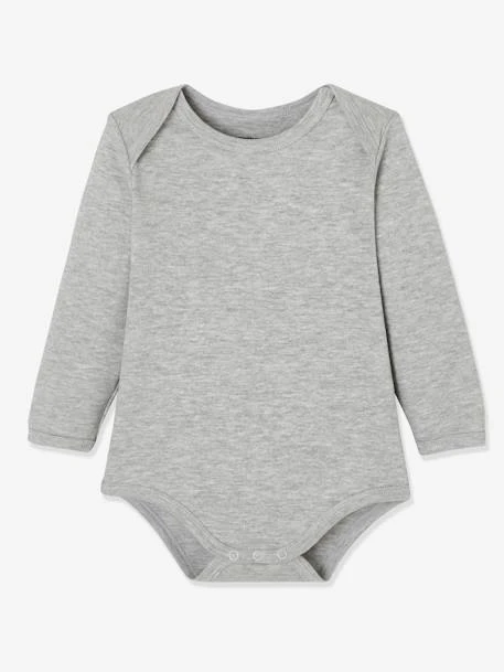 Lot De 7 Bodies Manches Longues Ouverture US Bébé BASICS Lot Vert Grisé - Vertbaudet 3 Lot De 7 Bodies Manches Longues Ouverture US Bébé BASICS Lot Vert Grisé - Vertbaudet – Image 3