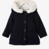 Manteau à Capuche Bébé Fille Encre - Vertbaudet