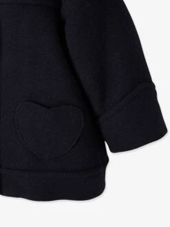 Manteau à Capuche Bébé Fille Encre - Vertbaudet -Vertbaudet Soldes Magasin manteau a capuche bebe fille 5