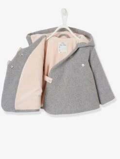 Manteau à Capuche Bébé Fille Lainage Doublé Et Ouatiné Vieux Rose - Vertbaudet 7 Manteau à Capuche Bébé Fille Lainage Doublé Et Ouatiné Vieux Rose - Vertbaudet -Vertbaudet Soldes Magasin manteau a capuche bebe fille lainage double et ouatine 1