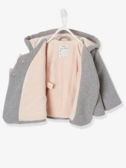 Manteau à Capuche Bébé Fille Lainage Doublé Et Ouatiné Vieux Rose - Vertbaudet 8 Manteau à Capuche Bébé Fille Lainage Doublé Et Ouatiné Vieux Rose - Vertbaudet -Vertbaudet Soldes Magasin manteau a capuche bebe fille lainage double et ouatine 2
