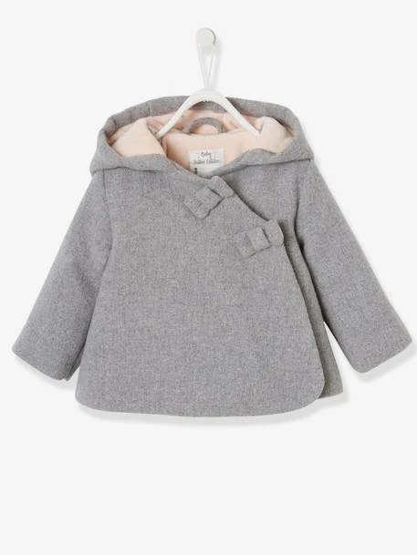 Manteau à Capuche Bébé Fille Lainage Doublé Et Ouatiné Vieux Rose - Vertbaudet 1 Manteau à Capuche Bébé Fille Lainage Doublé Et Ouatiné Vieux Rose - Vertbaudet