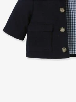 Manteau Bébé CYRILLUS En Laine Majoritaire Marine - Cyrillus -Vertbaudet Soldes Magasin manteau bebe cyrillus en laine majoritaire 2