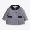 Manteau Chic Bébé CYRILLUS En Lainage Marine - Cyrillus