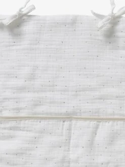 Organisateur De Table à Langer En Gaze De Coton Ivoire étoilé - Vertbaudet -Vertbaudet Soldes Magasin organisateur de table a langer en gaze de coton 2