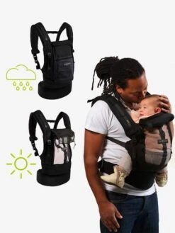 Pack Bundle Porte-bébé + Réhausseur + Cale-tête PhysioCarrier LOVE RADIUS By JE PORTE MON BEBE Noir/anthracite - Love Radius JPMB -Vertbaudet Soldes Magasin pack bundle porte bebe rehausseur cale tete physiocarrier love radius by je porte mon bebe 3