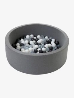 Parc à Balles En Mousse + 200 Balles Gris - Vertbaudet -Vertbaudet Soldes Magasin parc a balles en mousse 200 balles 4