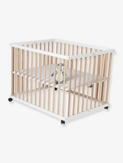 Parc En Bois Pliant VERTBAUDET Naturel - Vertbaudet -Vertbaudet Soldes Magasin parc en bois pliant vertbaudet 2