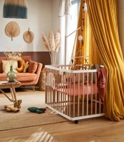 Parc En Bois Pliant VERTBAUDET Naturel - Vertbaudet -Vertbaudet Soldes Magasin parc en bois pliant vertbaudet 4