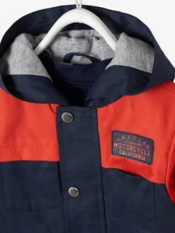 Parka 3 En 1 Avec Gilet Amovible Bébé Garçon Marine/rouge - Vertbaudet -Vertbaudet Soldes Magasin parka 3 en 1 avec gilet amovible bebe garcon 4