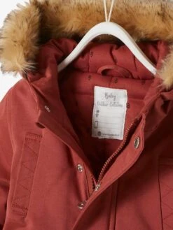 Parka à Capuche Bébé Garçon Terracotta - Vertbaudet -Vertbaudet Soldes Magasin parka a capuche bebe garcon 3