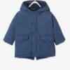Parka Doublée Bébé à Capuche Bleu Jean - Vertbaudet