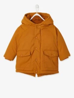 Parka Doublée Bébé à Capuche Bleu Jean - Vertbaudet -Vertbaudet Soldes Magasin parka doublee bebe a capuche 4