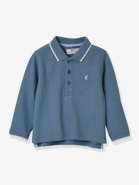 Polo Bébé CYRILLUS Coton Bio Bleu Ciel - Cyrillus 1 Polo Bébé CYRILLUS Coton Bio Bleu Ciel - Cyrillus