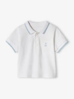 Polo Bébé Garçon Brodé Poitrine Personnalisable Marine - Vertbaudet