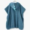 Poncho De Bain Enfant Dino Bleu Canard - Vertbaudet
