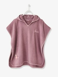 Poncho De Bain Personnalisable Biche Parme - Vertbaudet -Vertbaudet Soldes Magasin poncho de bain personnalisable biche 3