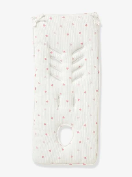 Protection Réversible Pour Assise De Poussette Imprimé Coeurs - Vertbaudet 1 Protection Réversible Pour Assise De Poussette Imprimé Coeurs - Vertbaudet
