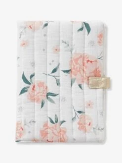 Protège Carnet De Santé EAU DE ROSE écru / Rose - Vertbaudet