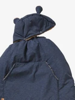 Protège Porte-bébé Doudoune Gris - Vertbaudet -Vertbaudet Soldes Magasin protege porte bebe doudoune 2