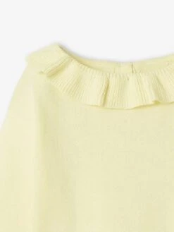 Pull Avec Collerette Bébé Jaune Pastel - Vertbaudet -Vertbaudet Soldes Magasin pull avec collerette bebe 2