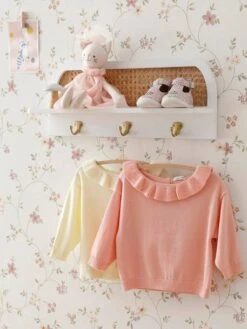 Pull Avec Collerette Bébé Jaune Pastel - Vertbaudet -Vertbaudet Soldes Magasin pull avec collerette bebe 4