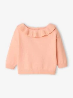 Pull Avec Collerette Bébé Jaune Pastel - Vertbaudet -Vertbaudet Soldes Magasin pull avec collerette bebe 5
