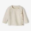 Pull Bébé En Tricot Ouverture Devant Beige Chiné - Vertbaudet