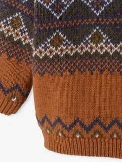 Pull Jacquard Bébé Cannelle - Vertbaudet -Vertbaudet Soldes Magasin pull jacquard bebe 2