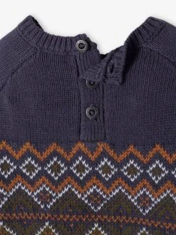 Pull Jacquard Bébé Cannelle - Vertbaudet -Vertbaudet Soldes Magasin pull jacquard bebe 3