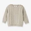 Pull Torsades Bébé CYRILLUS Laine Recyclée écru - Cyrillus