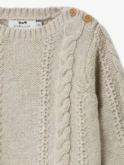 Pull Torsades Bébé CYRILLUS Laine Recyclée écru - Cyrillus -Vertbaudet Soldes Magasin pull torsades bebe cyrillus laine recyclee 2