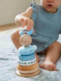 Pyramide à Empiler Tissu Et Bois FSC® Bleu - Vertbaudet 8 Pyramide à Empiler Tissu Et Bois FSC® Bleu - Vertbaudet -Vertbaudet Soldes Magasin pyramide a empiler tissu et bois fsc 2