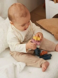 Pyramide D'étoiles à Empiler En Silicone Multicolor - Vertbaudet -Vertbaudet Soldes Magasin pyramide detoiles a empiler en silicone 2