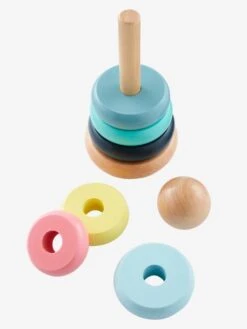 Pyramide D'éveil En Bois FSC® Multicolore - Vertbaudet -Vertbaudet Soldes Magasin pyramide deveil en bois fsc 1