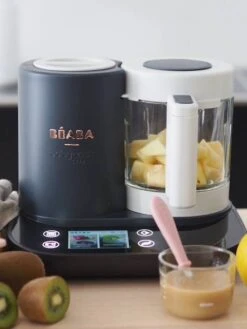 Robot Connecté BEABA Babycook Smart Gris Anthracite/blanc - Beaba -Vertbaudet Soldes Magasin robot connecte beaba babycook smart 3