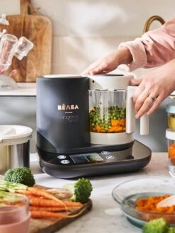 Robot Connecté BEABA Babycook Smart Gris Anthracite/blanc - Beaba -Vertbaudet Soldes Magasin robot connecte beaba babycook smart 4