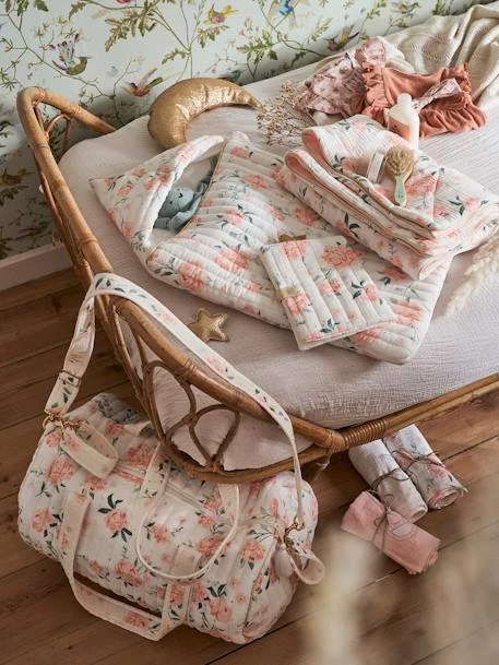 Sac à Langer Baby Roll En Gaze De Coton Ivoire Imprimé - Vertbaudet 2 Sac à Langer Baby Roll En Gaze De Coton Ivoire Imprimé - Vertbaudet – Image 2