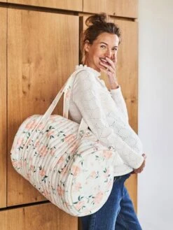 Sac à Langer Baby Roll En Gaze De Coton Ivoire Imprimé - Vertbaudet