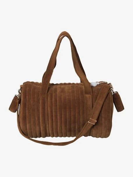 Sac à Langer Baby Roll En Velours Côtelé Caramel - Vertbaudet 2 Sac à Langer Baby Roll En Velours Côtelé Caramel - Vertbaudet – Image 2