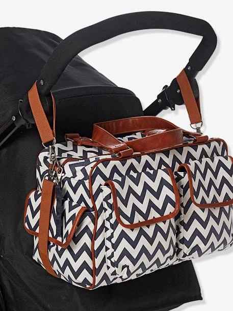 Sac à Langer Journée Multipoches Vertbaudet Imprimé Chevrons - Vertbaudet 5 Sac à Langer Journée Multipoches Vertbaudet Imprimé Chevrons - Vertbaudet – Image 5