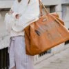 Sac à Langer Mommy Bag Simili Cuir CHILDHOME Brun - Childhome