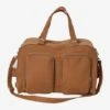 Sac à Langer Multipoches En Gaze De Coton Family L Caramel - Vertbaudet