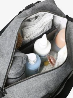 Sac à Langer Multipoches Family Gris - Vertbaudet -Vertbaudet Soldes Magasin sac a langer multipoches family 7