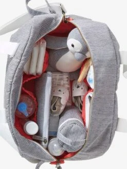 Sac à Langer Summer Ivoire Rayé - Vertbaudet -Vertbaudet Soldes Magasin sac a langer summer 2