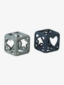 Set De 2 Cubes En Silicone Bleu - Vertbaudet -Vertbaudet Soldes Magasin set de 2 cubes en silicone 2