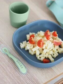 Set Vaisselle 4 Pièces Silicone BEABA Rose - Beaba -Vertbaudet Soldes Magasin set vaisselle 4 pieces silicone beaba 2