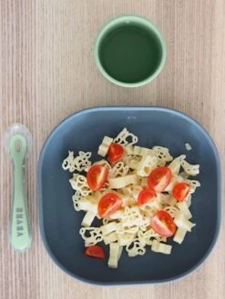 Set Vaisselle 4 Pièces Silicone BEABA Rose - Beaba -Vertbaudet Soldes Magasin set vaisselle 4 pieces silicone beaba 3